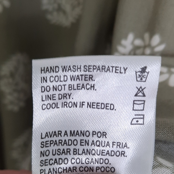 Patrons of Peace Malibu Mini Dress Ruffles Tie Straps Sage Green Womens Size M - Picture 11 of 13